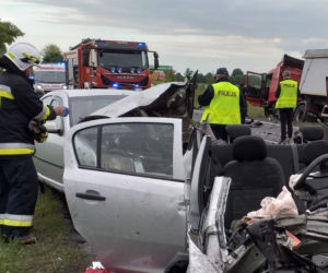 Rusiec: Śmiertelny wypadek na DK74. Koszmar na trasie Wieluń-Bełchatów