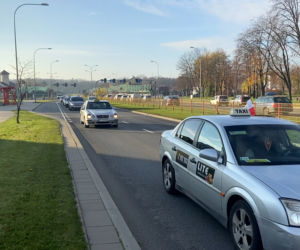 Białystok. Protest taksówkarzy 25.XI.2020