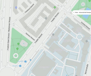 Niemieckie nazwy ulic w Szczecinie na mapach Bing
