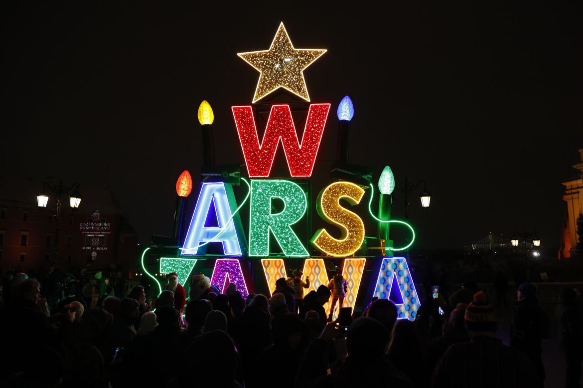 Zapalenie choinki 2023 Warszawa 