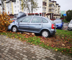 O krok od tragedii w Bydgoszczy! Kierowca zasłabł i uderzył w drzewo! [ZDJĘCIA] 