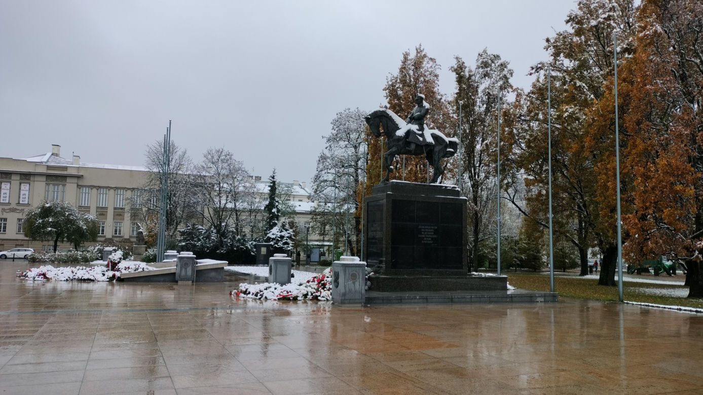 Pierwszy śnieg w tym sezonie! Lublin jest ukryty pod zimową pierzynką 