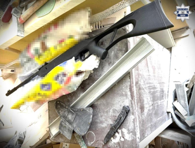 Mężczyzna strzelał do ptaków na osiedlu Syberka w Będzinie