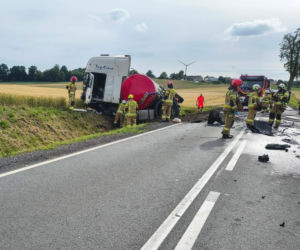 Tragiczny wypadek na DK 16 w Jędrychowie