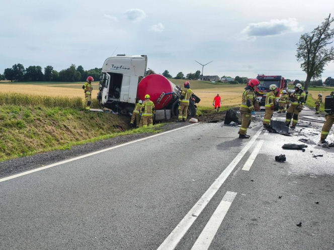 Tragiczny wypadek na DK 16 w Jędrychowie