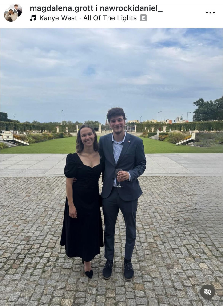 Daniel Nawrocki i jego dziewczyna, Magdalena Grott 