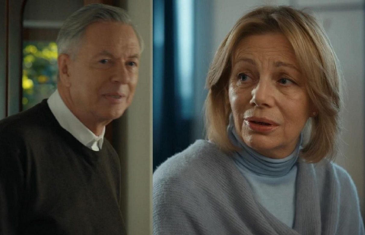 Barwy szczęścia, odcinek 3177. Henryk (Zbigniew Suszyński), Wanda (Maja Barełkowska)