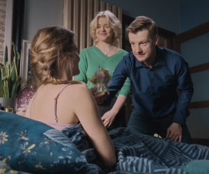 M jak miłość, odcinek 1661: Franka (Dominika Kachlik), Basia (Gabriela Raczyńska), Paweł (Rafał Mroczek)