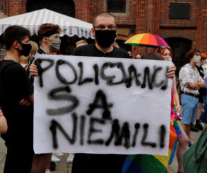 Demonstracja Nie damy się zastraszyć w Toruniu