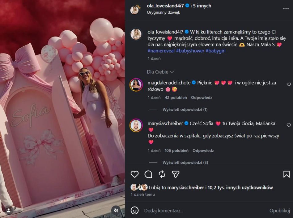 Wielkie baby shower Oli Tomali
