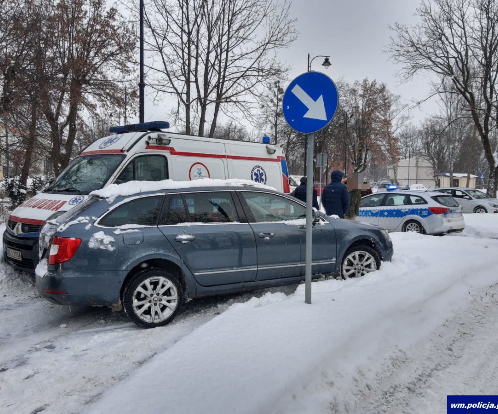 Kolizja z udziałem karetki