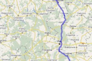 Trasa 11 Poznań-Kołobrzeg - mapka