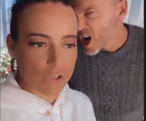 M jak miłość na planie. Magda (Anna Mucha), Andrzej Budzyński (Krystian Wieczorek)