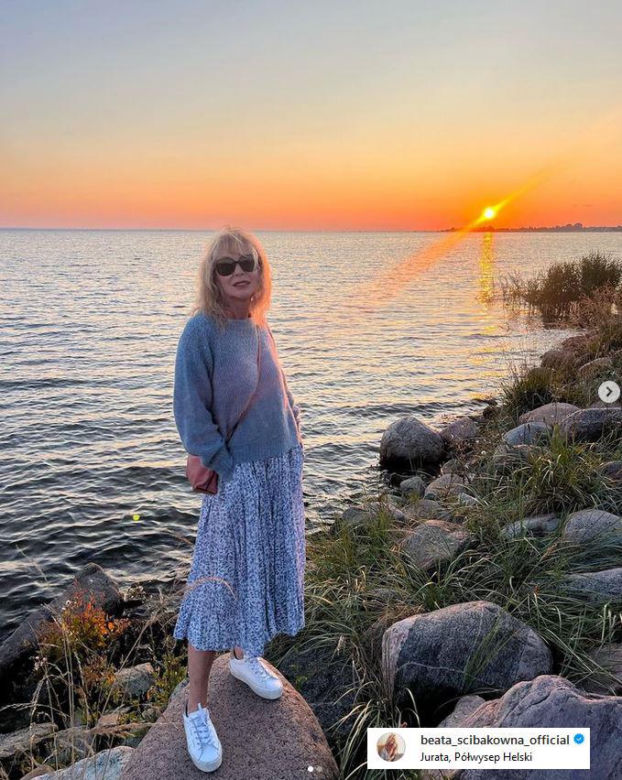 Beata Ścibakówna i Jan Englert wypoczywają w Juracie