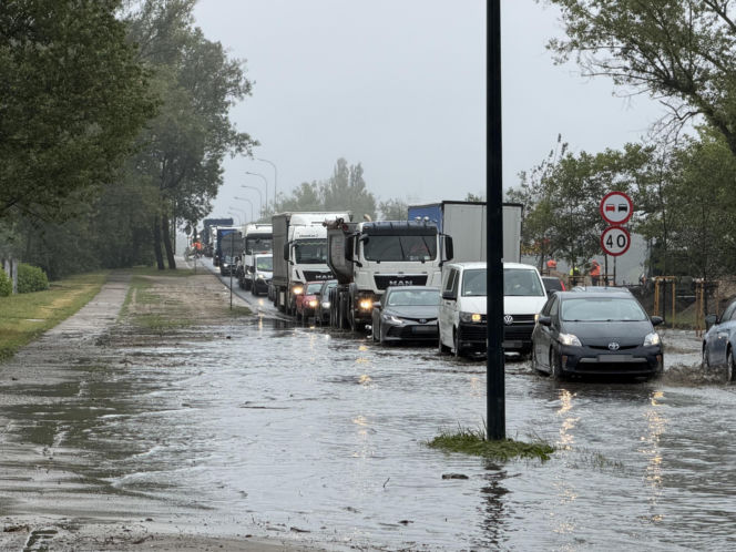 Ulewy w Warszawie