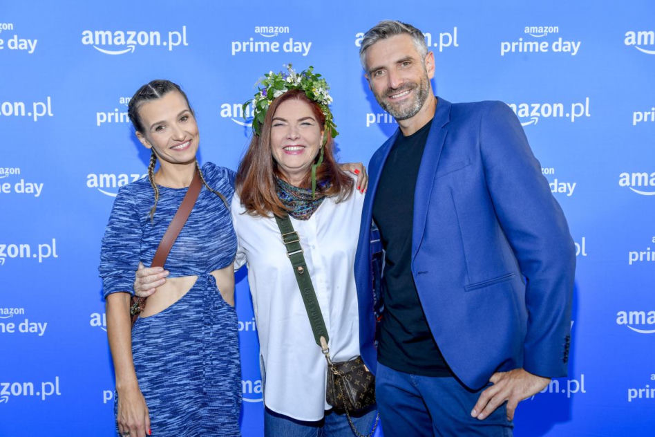 Katarzyna Dowbor z synem Maciejem i Joanna Koroniewska