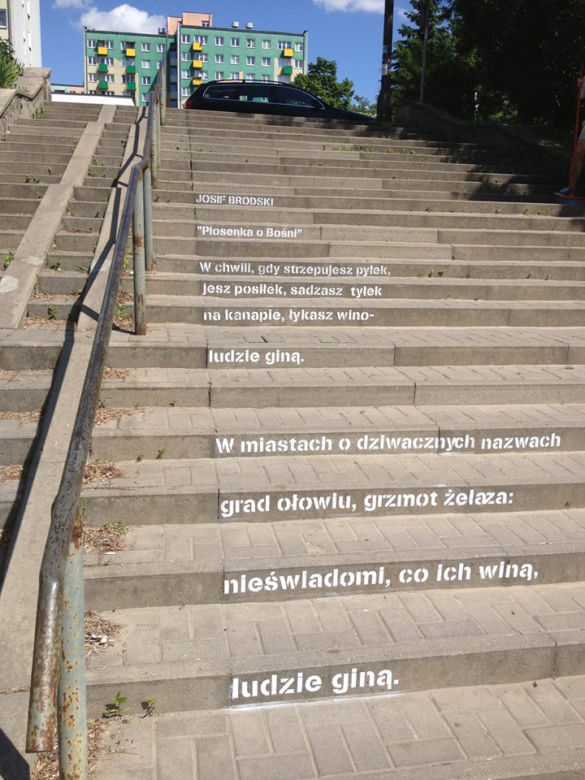 Poezja na murach i chodnikach!