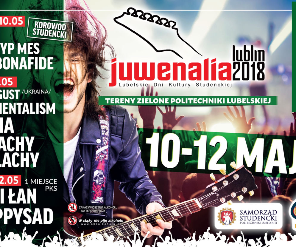 Lublin: Juwenalia 2018. Wiemy, kto wystąpi na Politechnice Lubelskiej