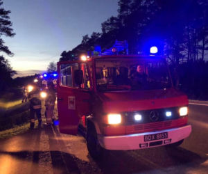 Wypadek na DK 10 w Emilianowie 