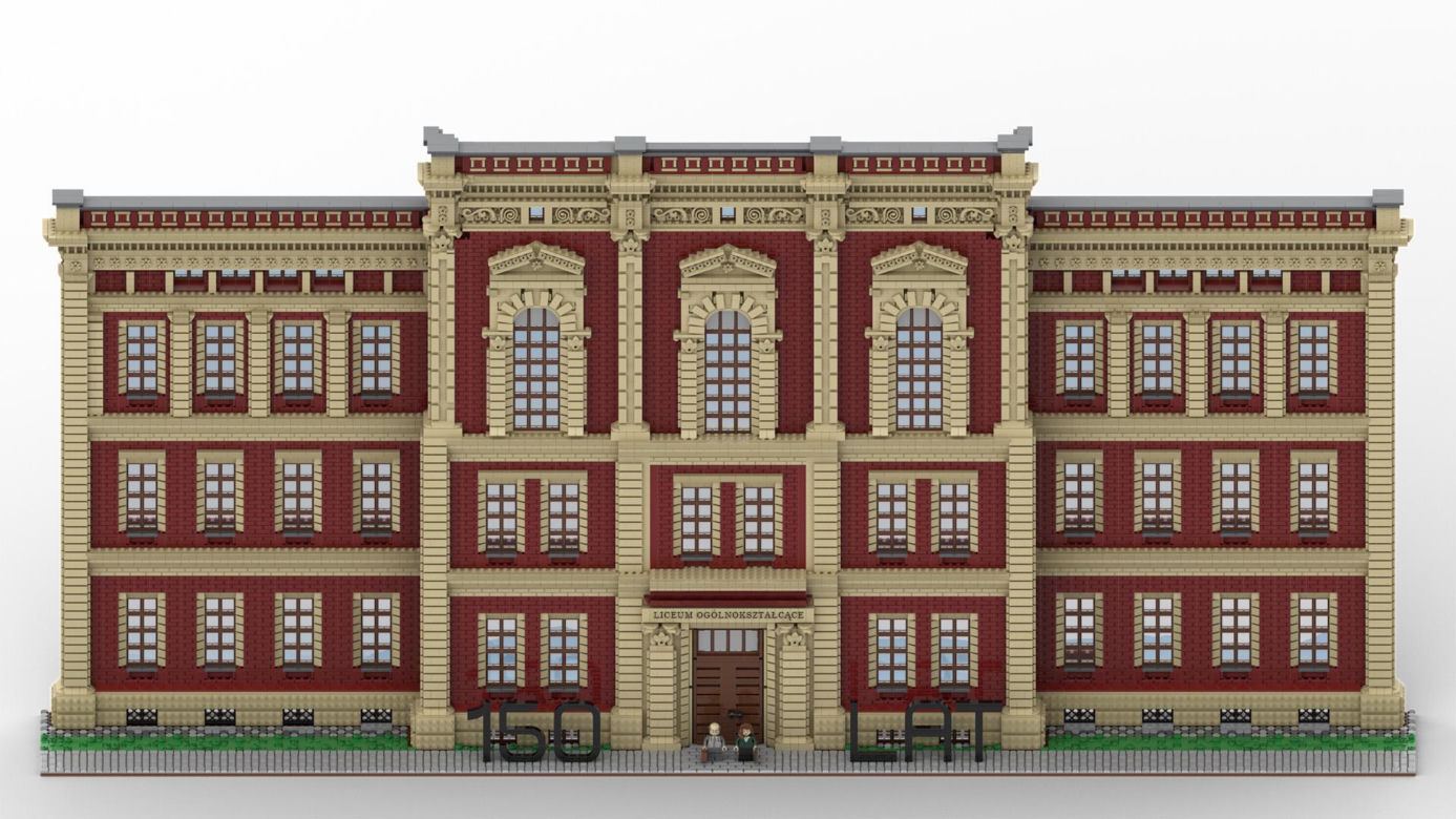 Tarnogórski Staszic z klocków Lego. To dzieło jednego z uczniów