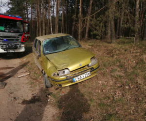 Po dojeździe Strażaków, kierowcy nie było w pobliżu