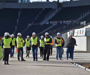 Budowa stadionu w Szczecinie - luty 2022