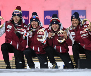 Dawid Kubacki, Kamil Stoch, Andrzej Stękała, Piotr Żyła