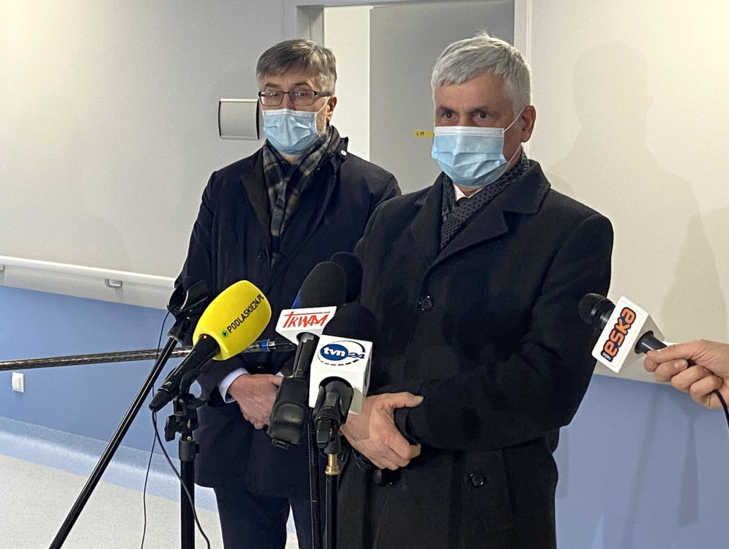 Szpital tymczasowy dla pacjentów z COVID-19 przy ul. Żurawiej w Białymstoku