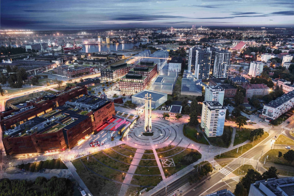 DOKI Gdańsk: wielofunkcyjny zespół projektu trzech pracowni architektonicznych 