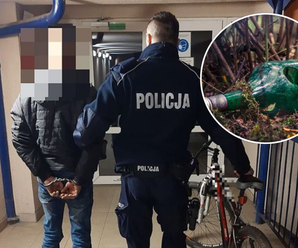 Brutalny atak na nastolatka. 37-latek zaatakował butelką i ukradł rower
