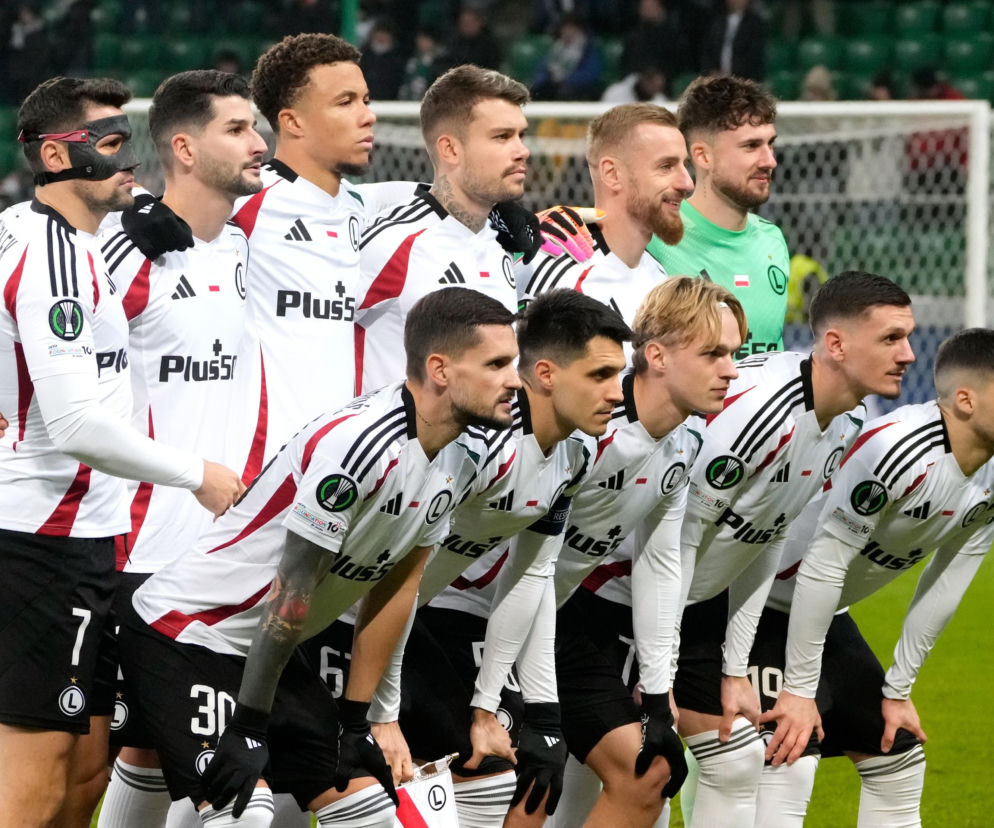 Karol Nawrocki na meczu Legia Warszawa - Sparta Praga