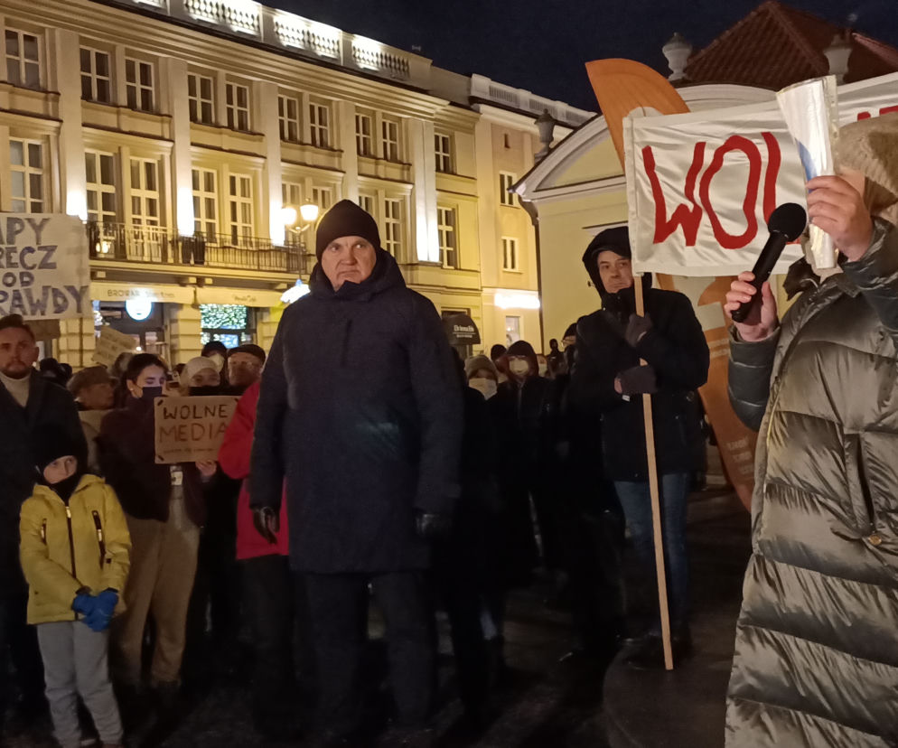 LEX TVN. Demonstracja w Białymstoku w obronie wolnych mediów