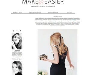 Makelifeeasier.pl, czyli blog Kasi Tusk