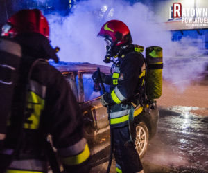 Spektakularne i przerażające! Zdjęcia płonącego auta wbijają w fotel