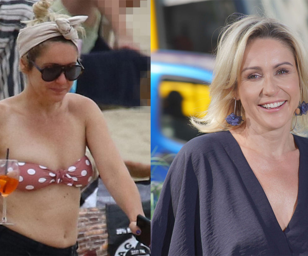 Małgorzata Ohme na plaży
