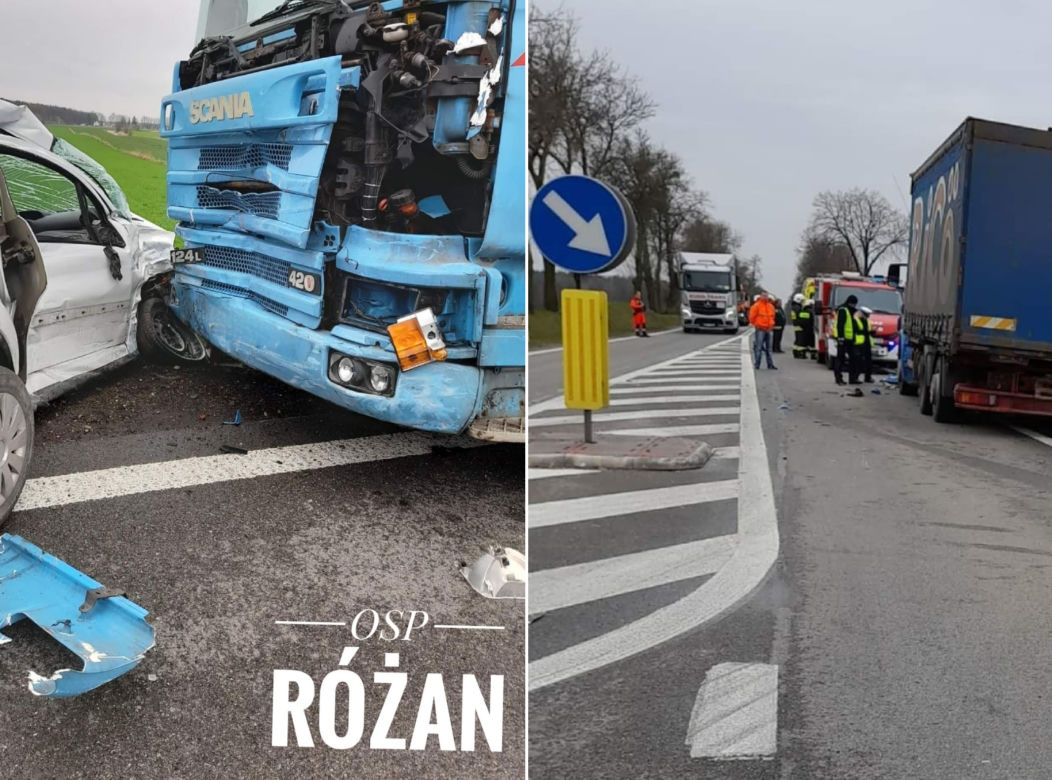 Koszmarny wypadek pod Makowem Mazowieckim! 2-latek z citroena zabrany przez śmigłowiec [ZDJĘCIA]