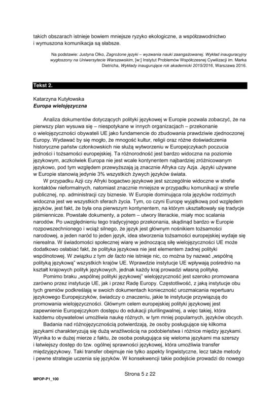Matura próbna CKE: polski [grudzień 2022]