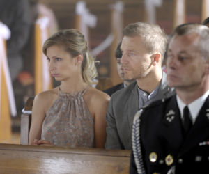 Blondynka 5 sezon. Jagna (Magdalena Schejbal), Andrzej (Krystian Wieczorek)
