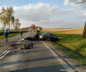 Trzy osoby ranne w wypadku na krajowej ósemce