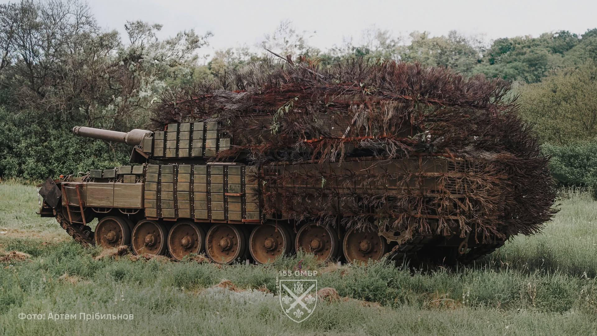 Czołg Leopard 2A4 na Ukrainie