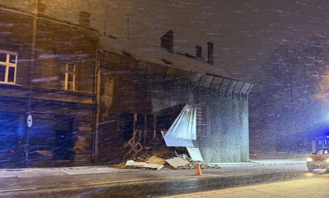 Zawalona kamienica Bielsko-Biała