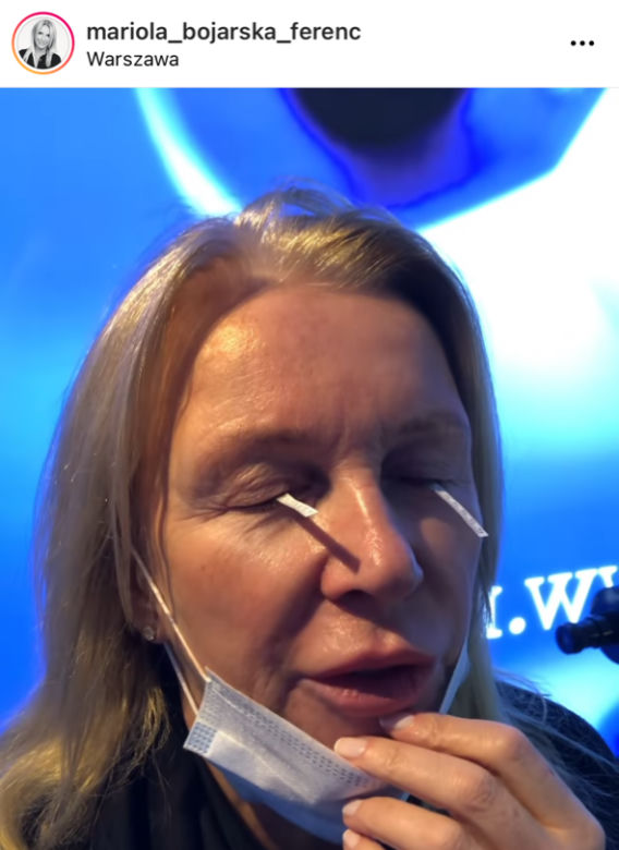 Mariola Bojarska-Ferenc włożyła linijki do oczu