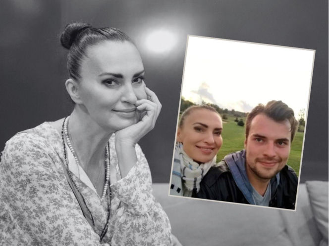 Agnieszka Maciąg z synem