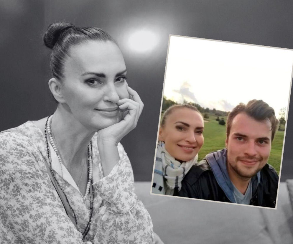 Agnieszka Maciąg z synem