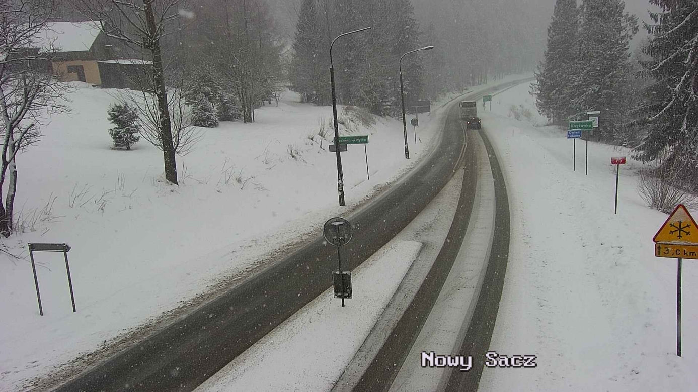 Potężne śnieżyce w Małopolsce