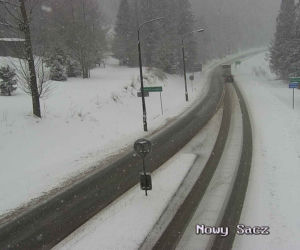 Potężne śnieżyce w Małopolsce