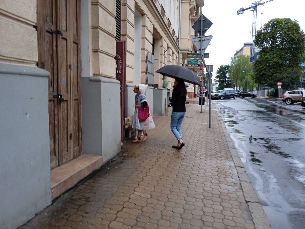 Deszczowy dzień w Lublinie 