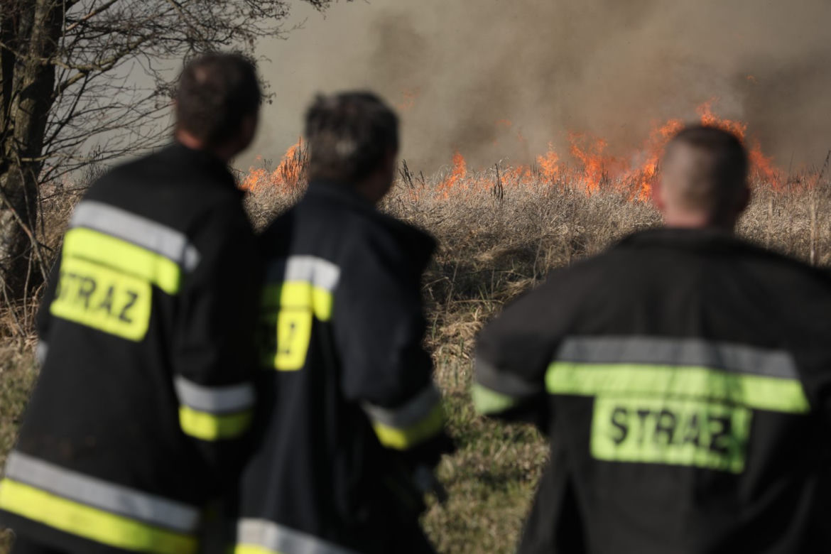 Pożar w Biebrzańskim Parku Narodowym