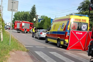 Stok Lacki:  Motocyklista zginął po zderzeniu z osobówką