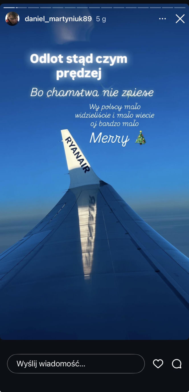 Pierwszy dzień świąt zamienił się w koszmar! Daniel Martyniuk znowu atakuje